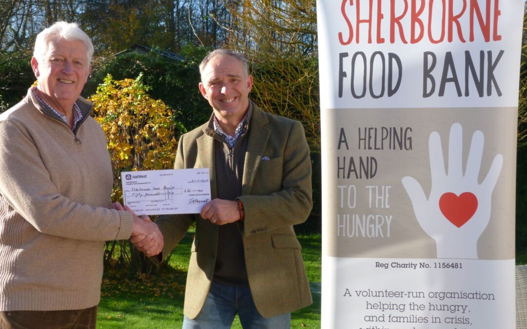 The Lord Sedwill donation to Sherborne Food Bank